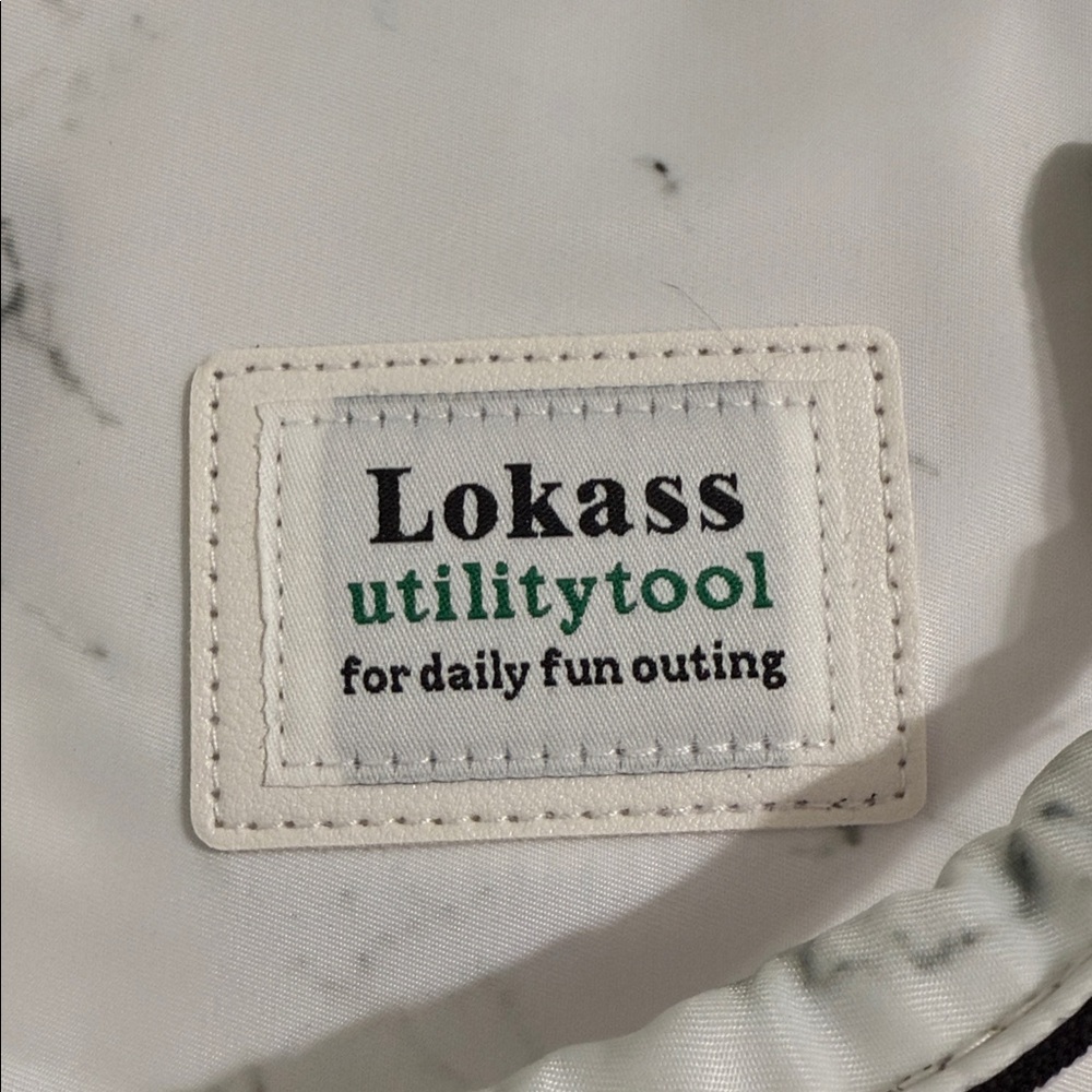 Lokass Marble Print Backpack - Picture 2 of 8
